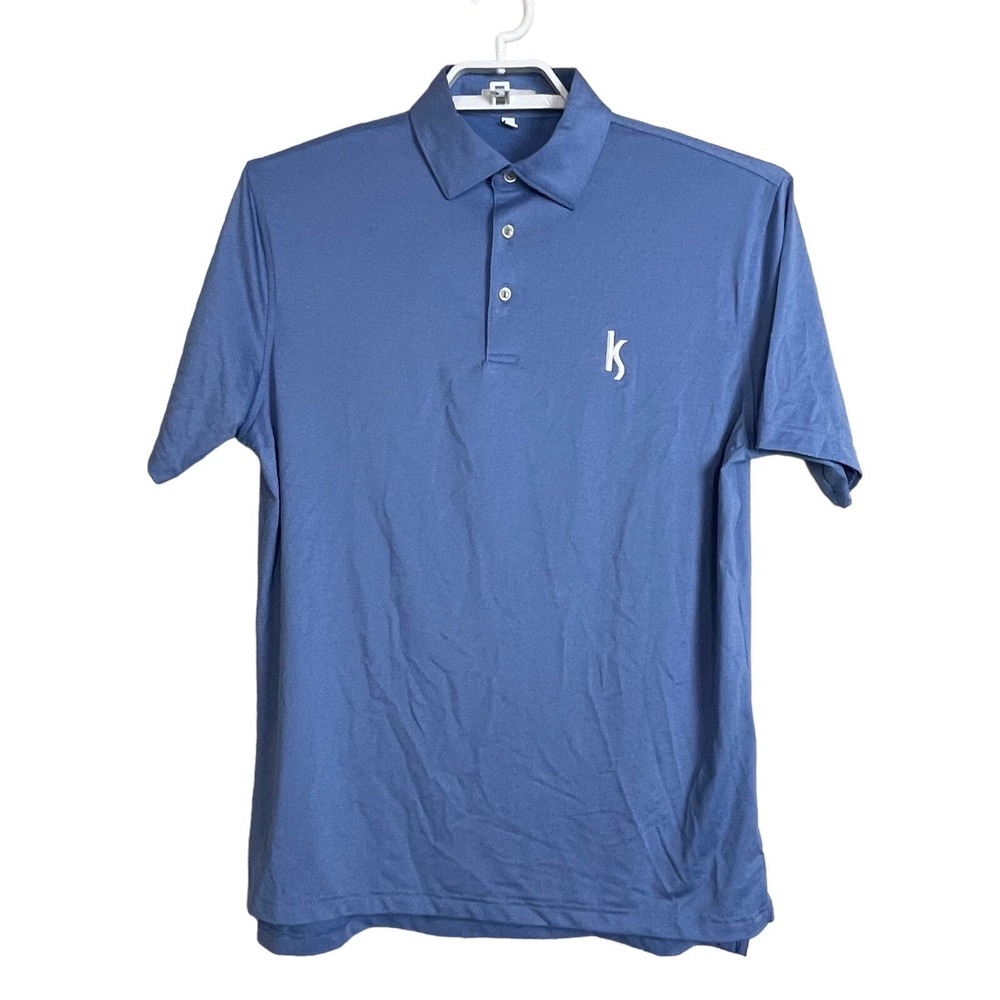 NWOT Peter Millar Summer Comfort Blue Short Sleeve Golf Men's‎ Size M Shirt